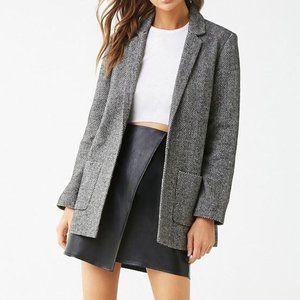 Striped Longline Blazer Coat Size Small